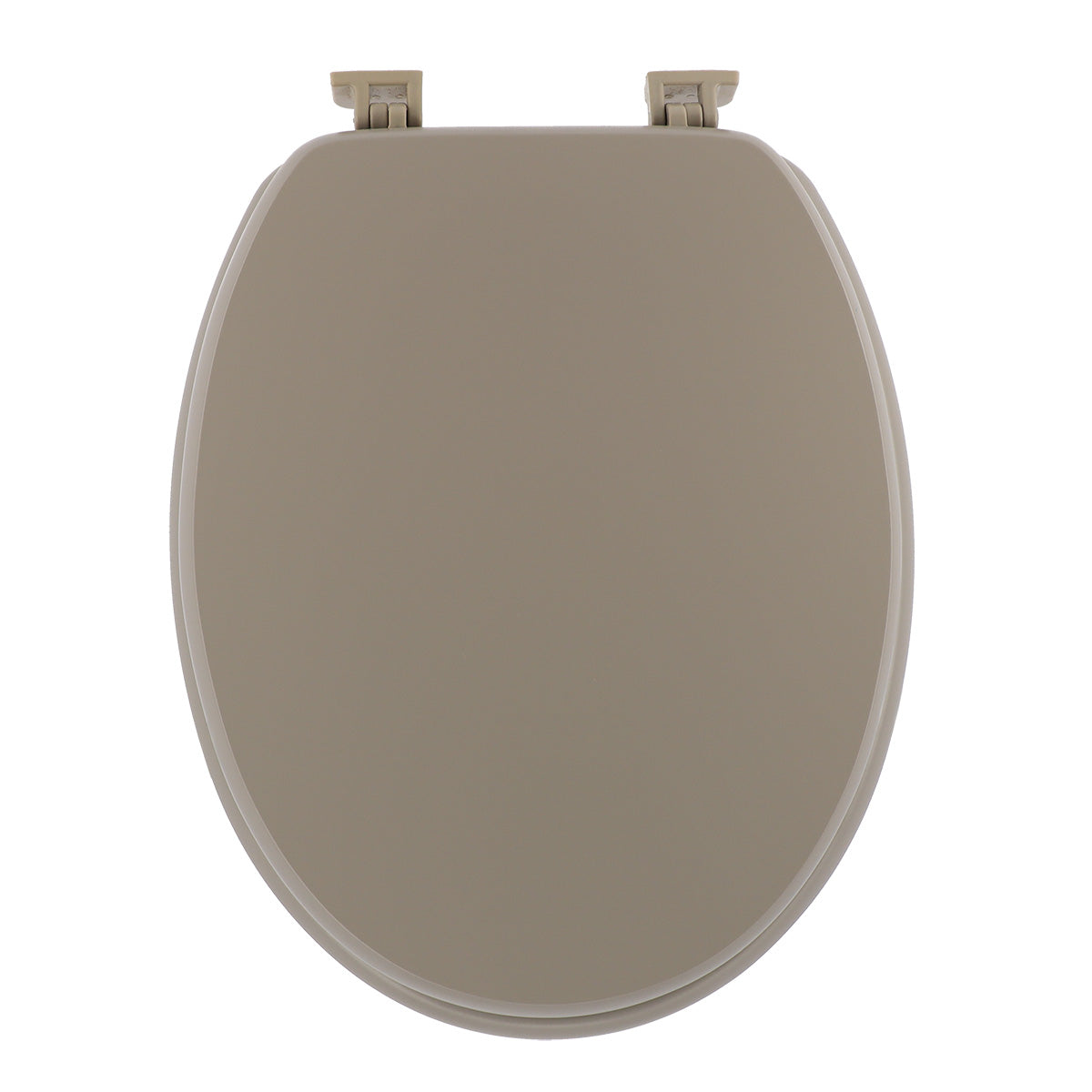 Capac de Toaletă cu Balamale din Plastic 18 Inch - Taupe