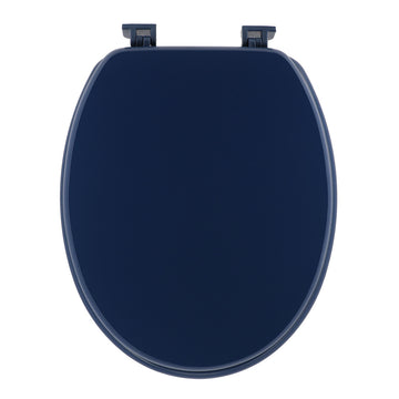 Capac de Toaletă din MDF cu Balamale din Plastic 18 Inch - Navy Blue