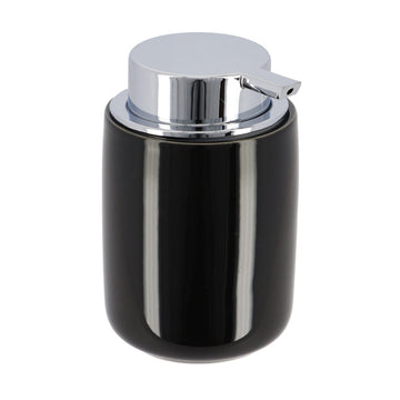 Dispenser pentru Săpun Rotund cu Pompă 235 ml - Negru