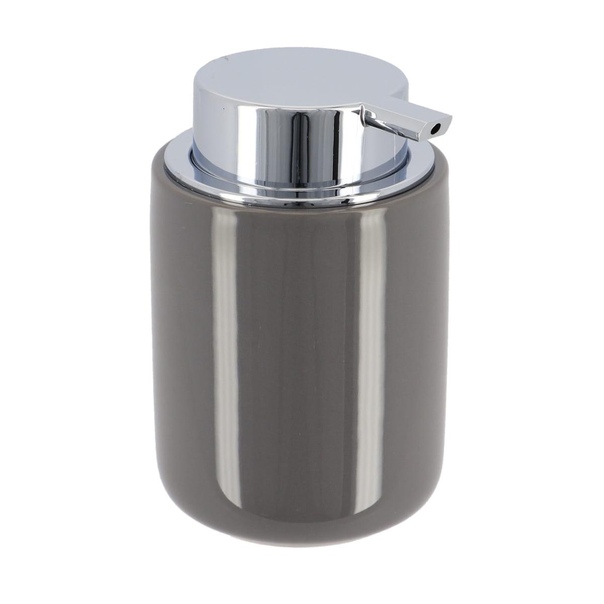 Dispenser pentru Săpun Rotund cu Pompă 235 ml - Gri