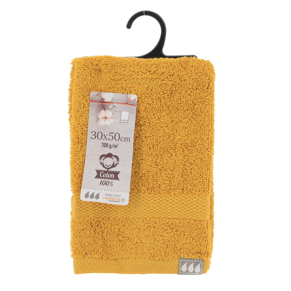 Prosop 30x50 cm 100% Bumbac - Mustard