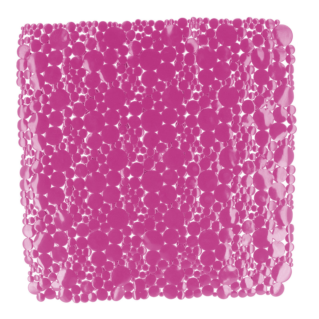 Covoraș de Baie din PVC 50x50 cm cu Bule - Fuchsia