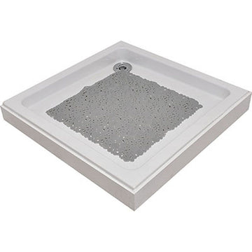 Covoraș de Baie din PVC 50x50 cm cu Bule - Gri Perlat