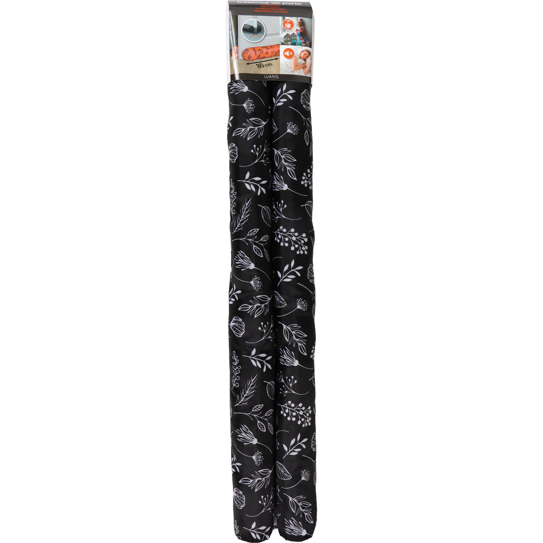 Izolator pentru ușă împotriva curentului, dublu 80CM  - Gardena Negru