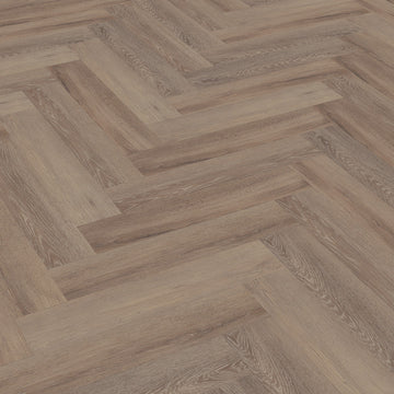 Parchet LVT Texturat 3 mm Cerused Oak Dark Natural - Herringbone