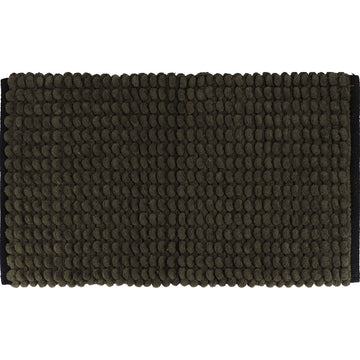 Covoraș Bicolor din Bumbac 45x75 CM - Khaki/Negru